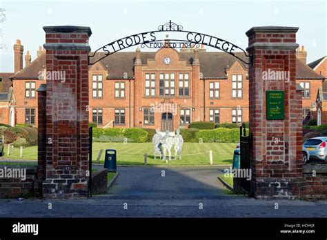 Entrance to Strodes College Egham Surrey UK Stock Photo - Alamy