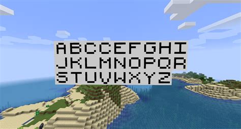 Letter s minecraft