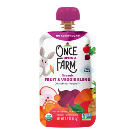 Once Upon a Farm™ Organic Fruit & Veggie Blend Pouch, 3.2 oz - Kroger