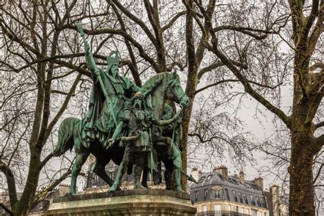 Statue of Charlemagne stock image. Image of cathedral - 127860451