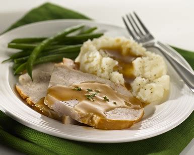 Sliced Turkey Dinner, Mashed Potatoes, Gravy, Green Beans | Flickr