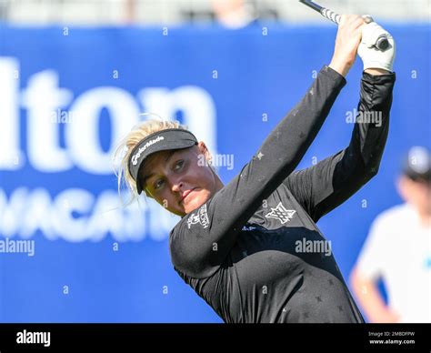 Orlando, FL, USA. 20th Jan, 2023. Charley Hull of England on the 10th tee during 2nd round of ...