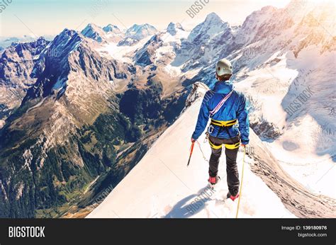 Climber Reaches Summit Image & Photo (Free Trial) | Bigstock