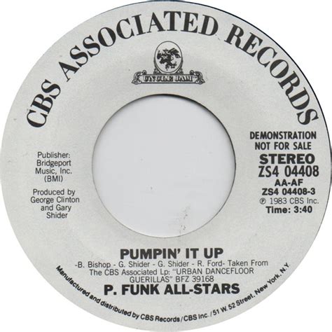 P. Funk All-Stars – Pumpin' It Up (1983, Vinyl) - Discogs