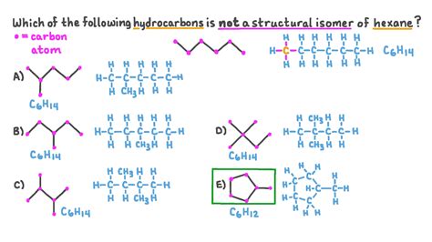 Question Video: Identifying a Hydrocarbon That Is Not a Structural ...