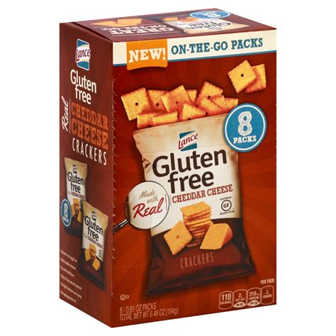 Lance Gluten Free Cheddar Cheese Crackers - Shop Crackers & Breadsticks ...