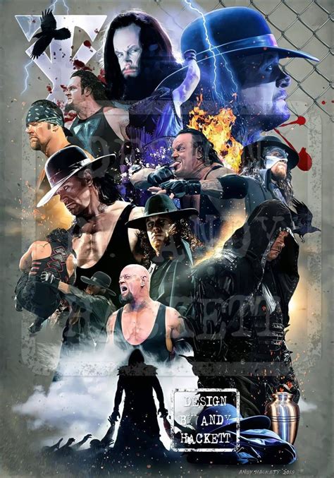 The Undertaker the Phenom WWE WWF Tribute A3 Poster Print - Etsy ...