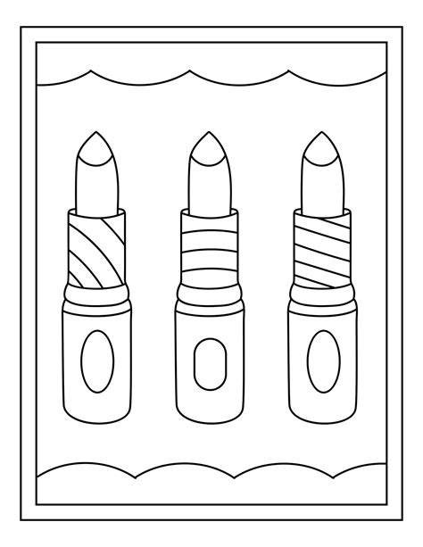 Lipsticks Printable 16 Coloring Pages - Etsy