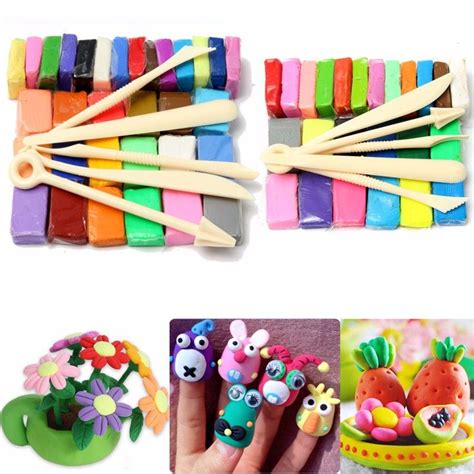Mixed Colour Soft Oven Bake Polymer Clay Block Modelling Moulding Art Design | Color mixing ...