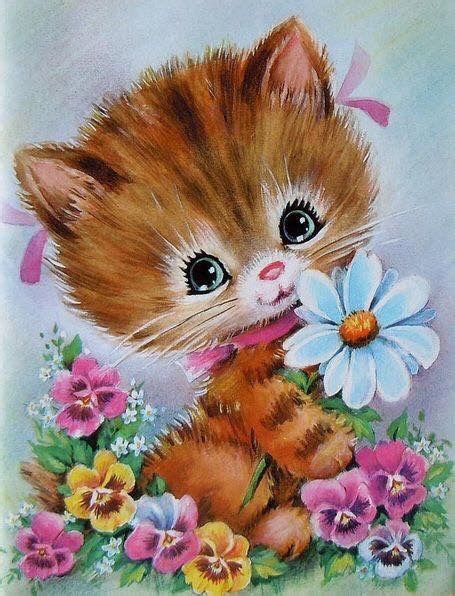 Kittens Vintage, Vintage Cat, Cats And Kittens, Vintage Pictures, Vintage Images, Cute Pictures ...