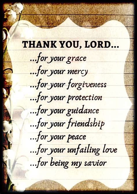 Lord I Thank You Quotes