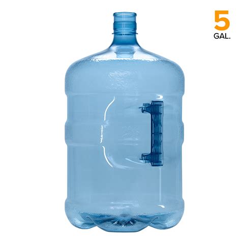 5 Gallon BPA FREE PET Plastic Crown Cap Water Bottle Container Jug Made ...