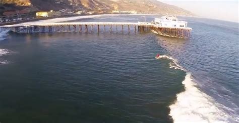 Glorious Aerial Drone Footage from Today's Malibu Surfing Swell