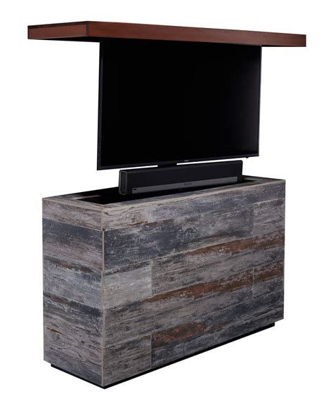 Outdoor Mamawood Porcelain Tile Hidden TV Lift Cabinet | Cabinet Tronix