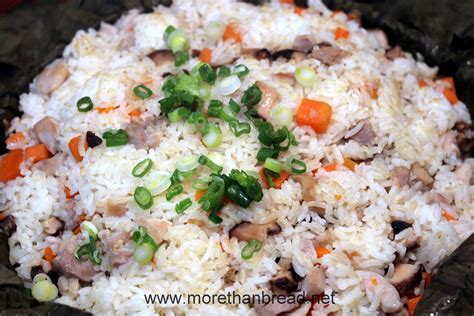 More Than Bread: Steamed Rice with Chicken in Lotus Leaf 荷葉蒸雞飯