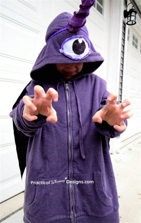 One Eyed, One Horned, Flying Purple People Eater Costume - Practical Whimsy Designs