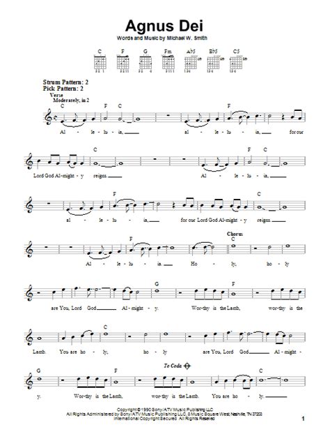 Agnus Dei | Sheet Music Direct