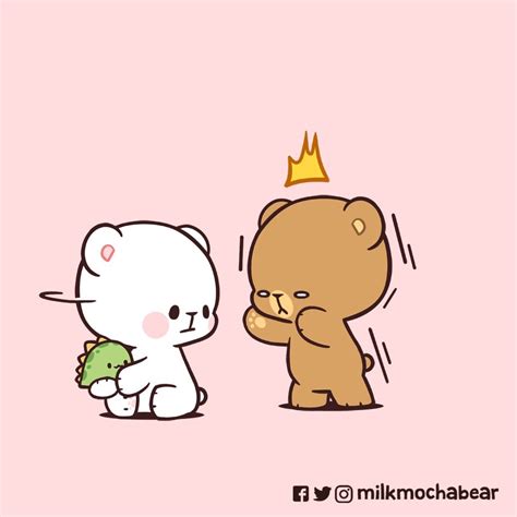 Milk & Mocha on Twitter: " ️ --- Feel free to mention someone you want to hug~! 🤍 #milkmochabear ...