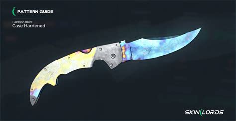 Falchion Knife Case Hardened | All Blue Gem Seeds - SkinLords