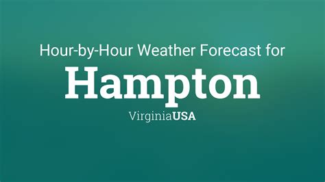 Hourly forecast for Hampton, Virginia, USA