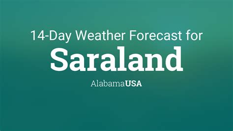 Saraland, Alabama, USA 14 day weather forecast