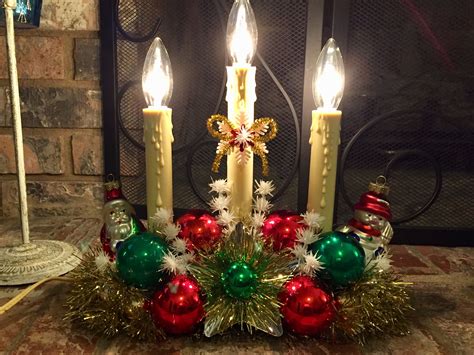 Vintage Christmas Candle Diorama