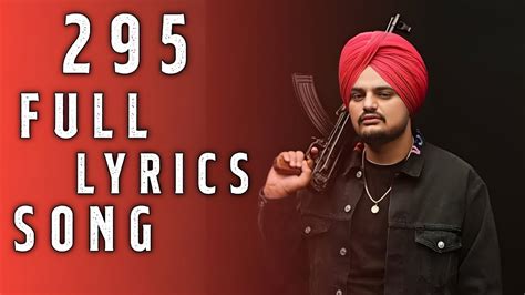 295 : Sidhu Moose Wala Lyrics Song | Lyrical Video | By Lyrics 25 | #295 - YouTube