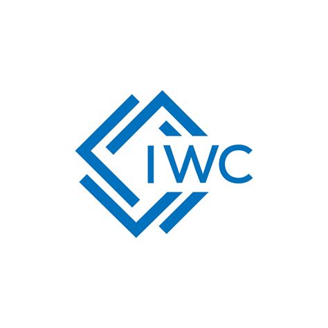 IWC letter logo design on white background. IWC creative circle letter logo concept. IWC letter ...