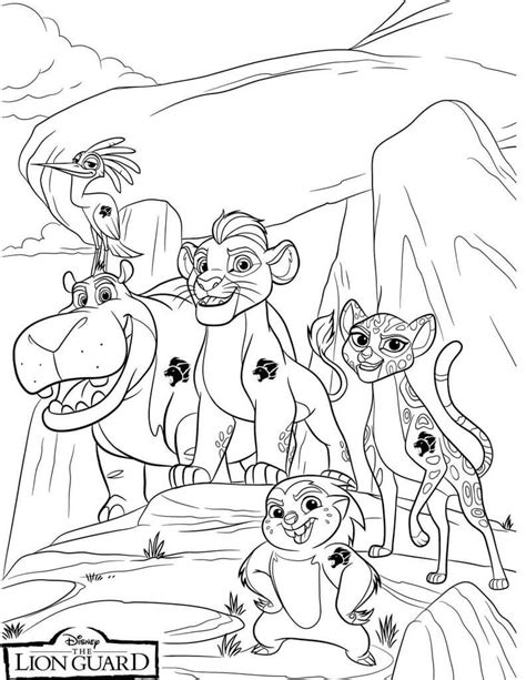 20 Printable The Lion Guard Coloring Pages