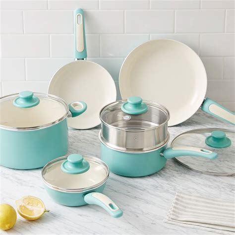 Greenpan Nonstick 10-Piece Set in Aqua | Everything Turquoise