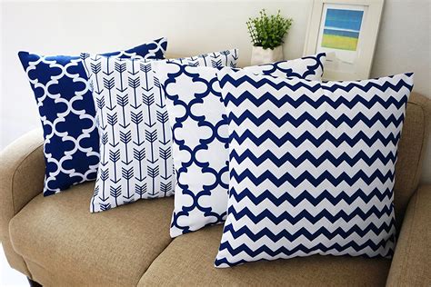 Decorative Blue and White Pillows Covers for Ornamental Accents | Decor on The Line