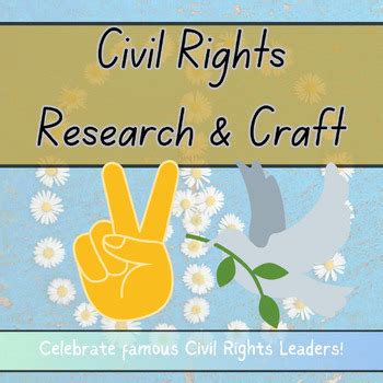 Civil Rights Leaders- RESEARCH AND CRAFT ACTIVITY by Miss Way in Philly