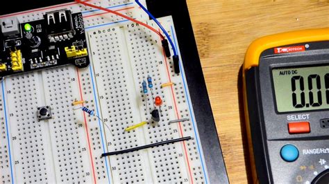 NPN 2N2222 transistor circuit used to separate weak signal source from much stronger power ...