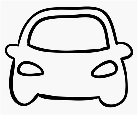 Car Front Outline - Car Front Outline Png, Transparent Png - kindpng