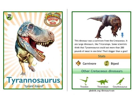 Dinosaur Train Tyrannosaurus rex card by Vespisaurus.deviantart.com on @DeviantArt | Dinosaur ...