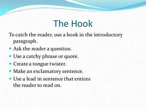 😎 Good hook sentences. How to Write Good Hook Sentences. 2019-02-06