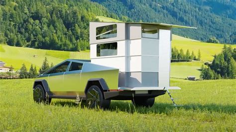 Meet CyberLandr, A Tesla Cybertruck Camper That Completely Disappears