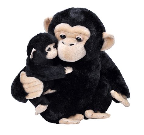 MOM & BABY CHIMP 38CM - Bizoo