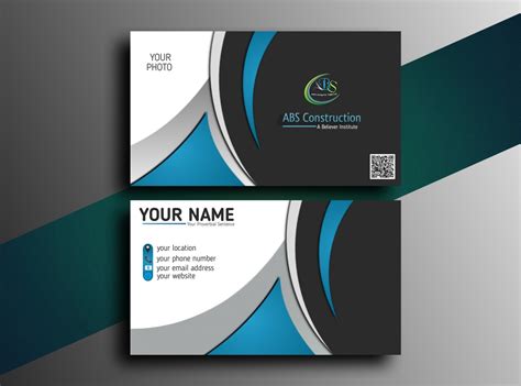 A double sided business card design by Md Abu Bakkar Siddik on Dribbble