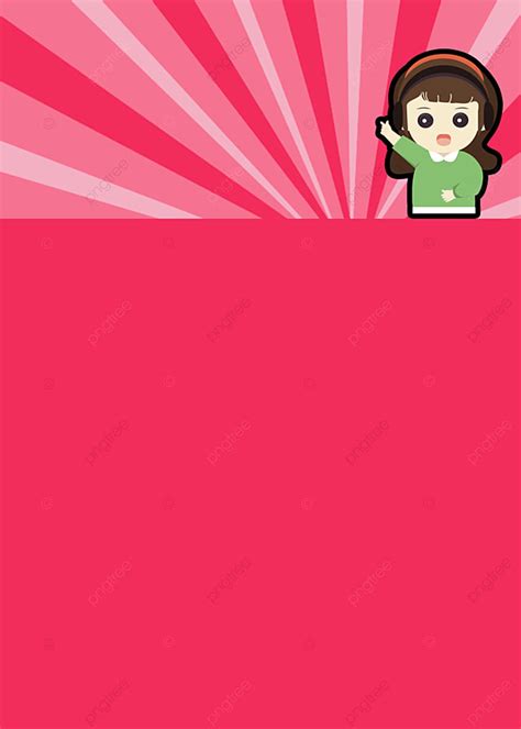 Red Simple Cartoon Character Radiation Background, Red, Simple, Cartoon ...