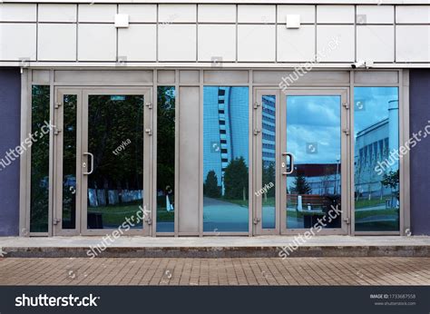 Glass Doors Entrance Modern Building Stock Photo 1733687558 | Shutterstock