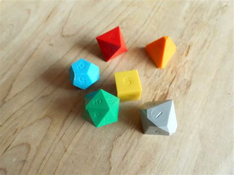 The Realm of Zhu: Custom Retro D&D Artist Dice Set