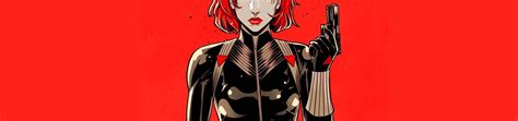 5120x1200 Black Widow Red Hair Digital Art 5120x1200 Resolution Wallpaper, HD Superheroes 4K ...