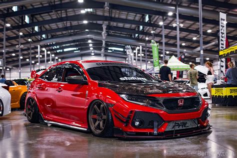 Bagged FK8 Civic at Slammedenuff Chicago - BenLevy.com in 2023 | Honda ...