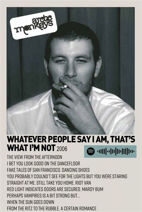 whatever people say i am, that's what i'm not ~ minimalist polaroid album poster by reem ...