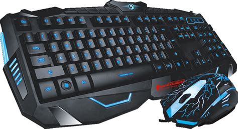 MARVO Scorpion Black Light Wired Gaming Keyboard and Mouse Combo Wired ...