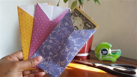 How to make paper cash envelopes | DIY | - YouTube