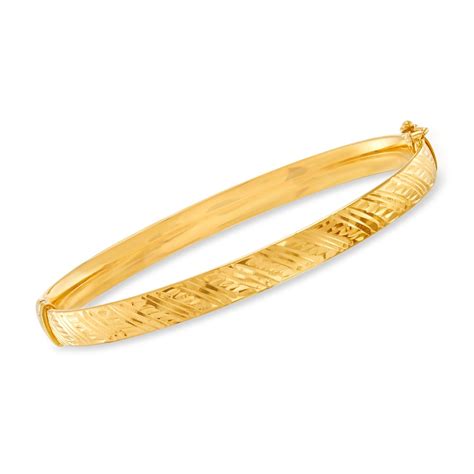 Italian 14kt Yellow Gold Bangle Bracelet | Ross-Simons