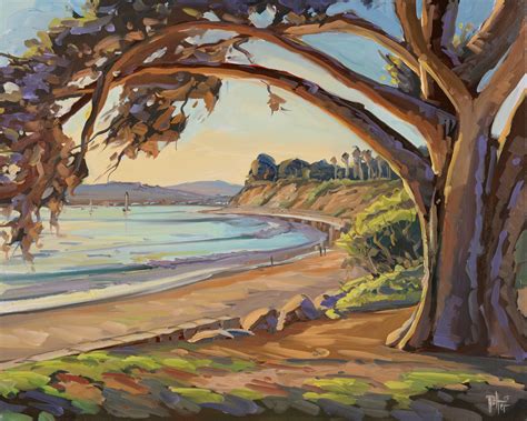 Chris Potter Prints: "Butterfly Beach Sunset Arch", Montecito, California