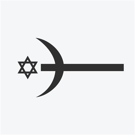 Combination of the three monotheistic religions symbols 4208678 Vector ...